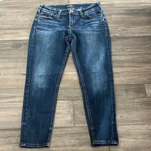 Silver Jeans Suki Skinny Crop Jeans Womens Size‎ W30/L25